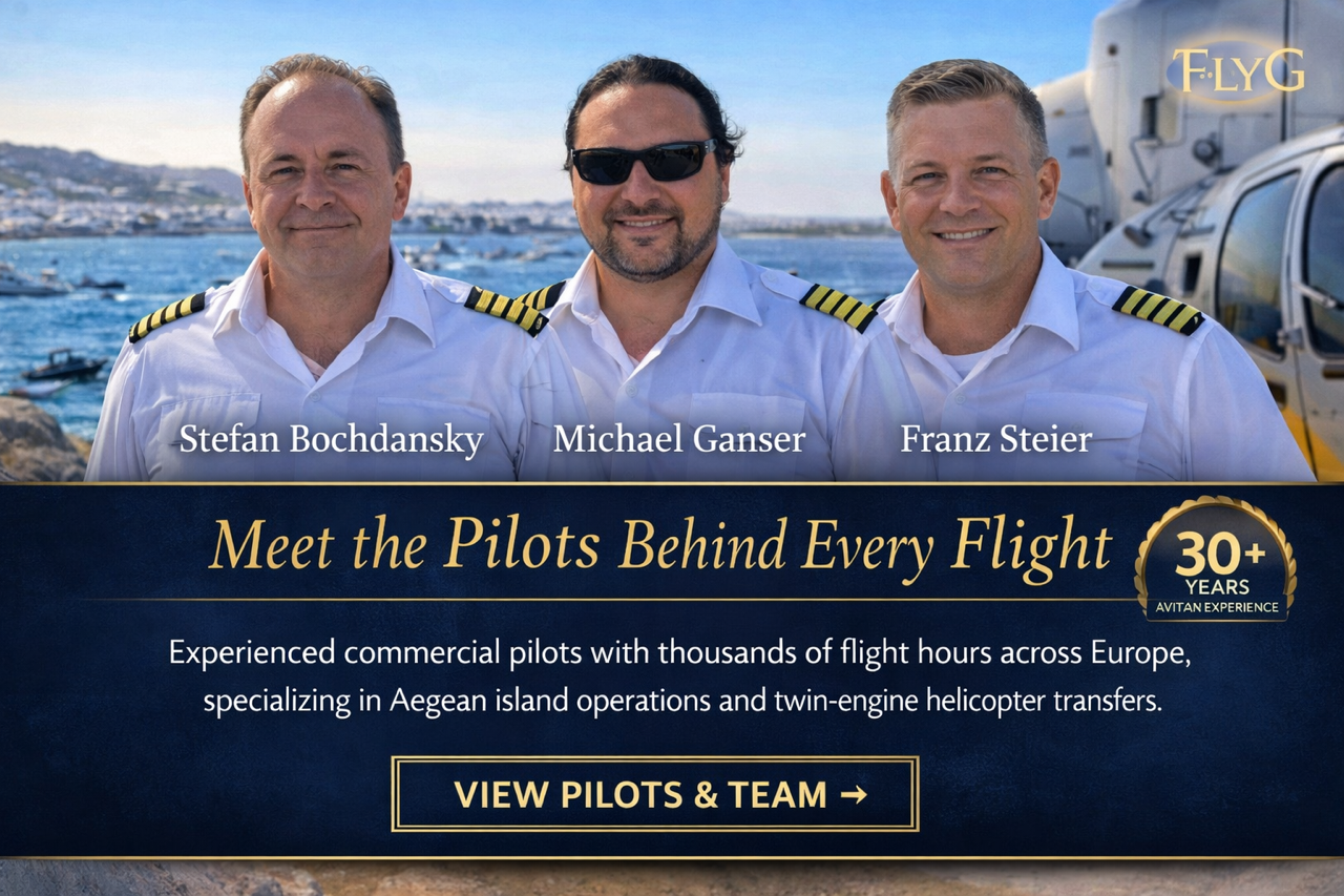 Helicopter Charter Greece Fly G Aviation Team